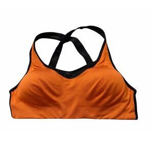 PINK Sport Burnt Orange High Support Sports Bra Adjustable Racerback Size M
